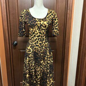 LulaRoe size S Cheetah Dress